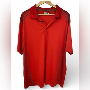 Ben Hogan Performance Red and Gray Polo Golf Shirt Size 2XL